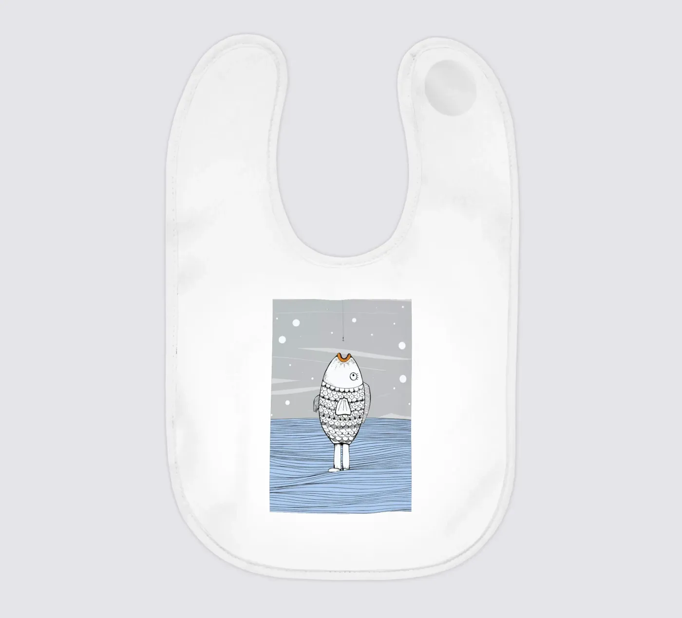 Catch The Fishman bavaglino da Waltraud Rieken