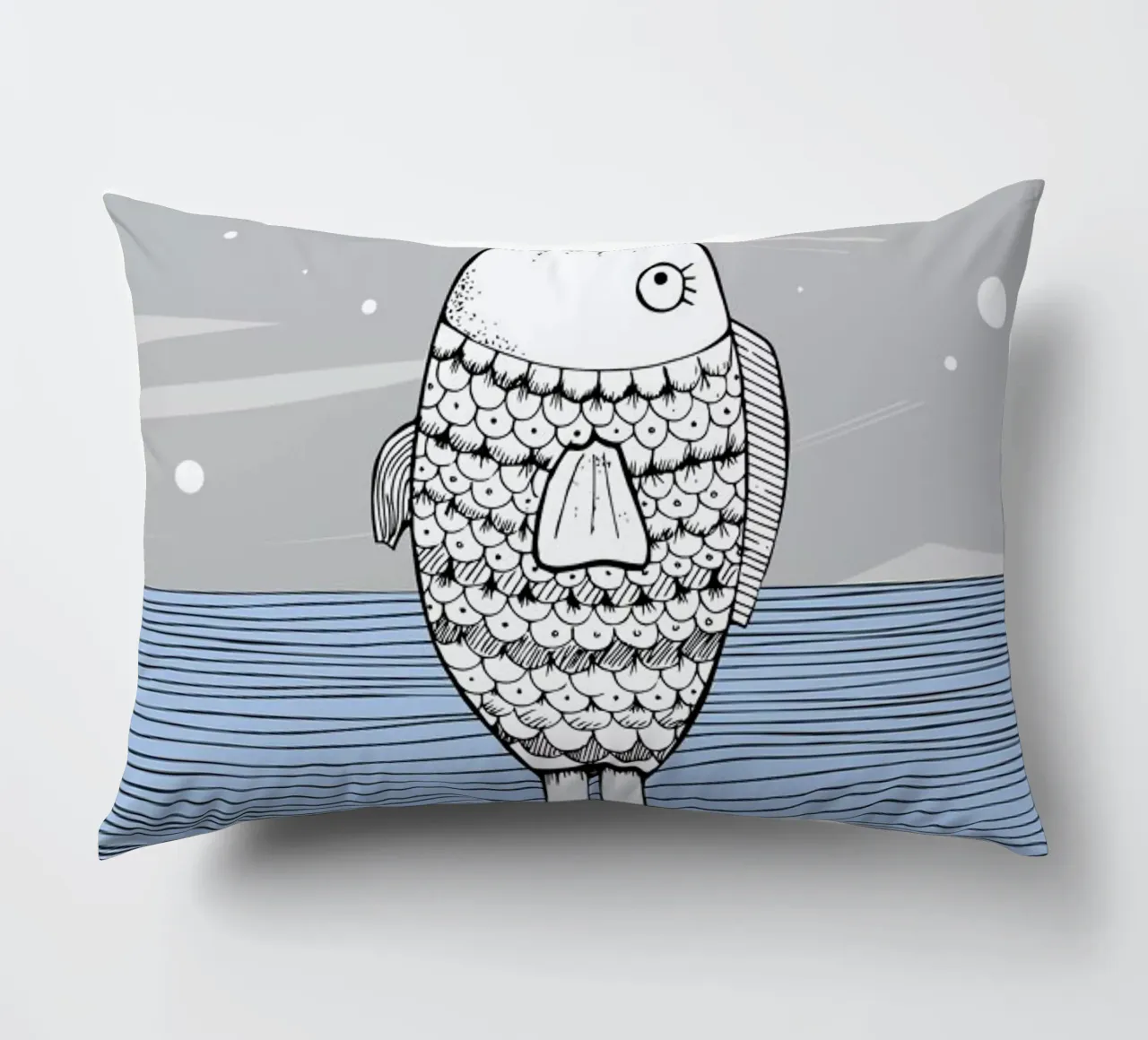 Catch The Fishman cuscino da Waltraud Rieken