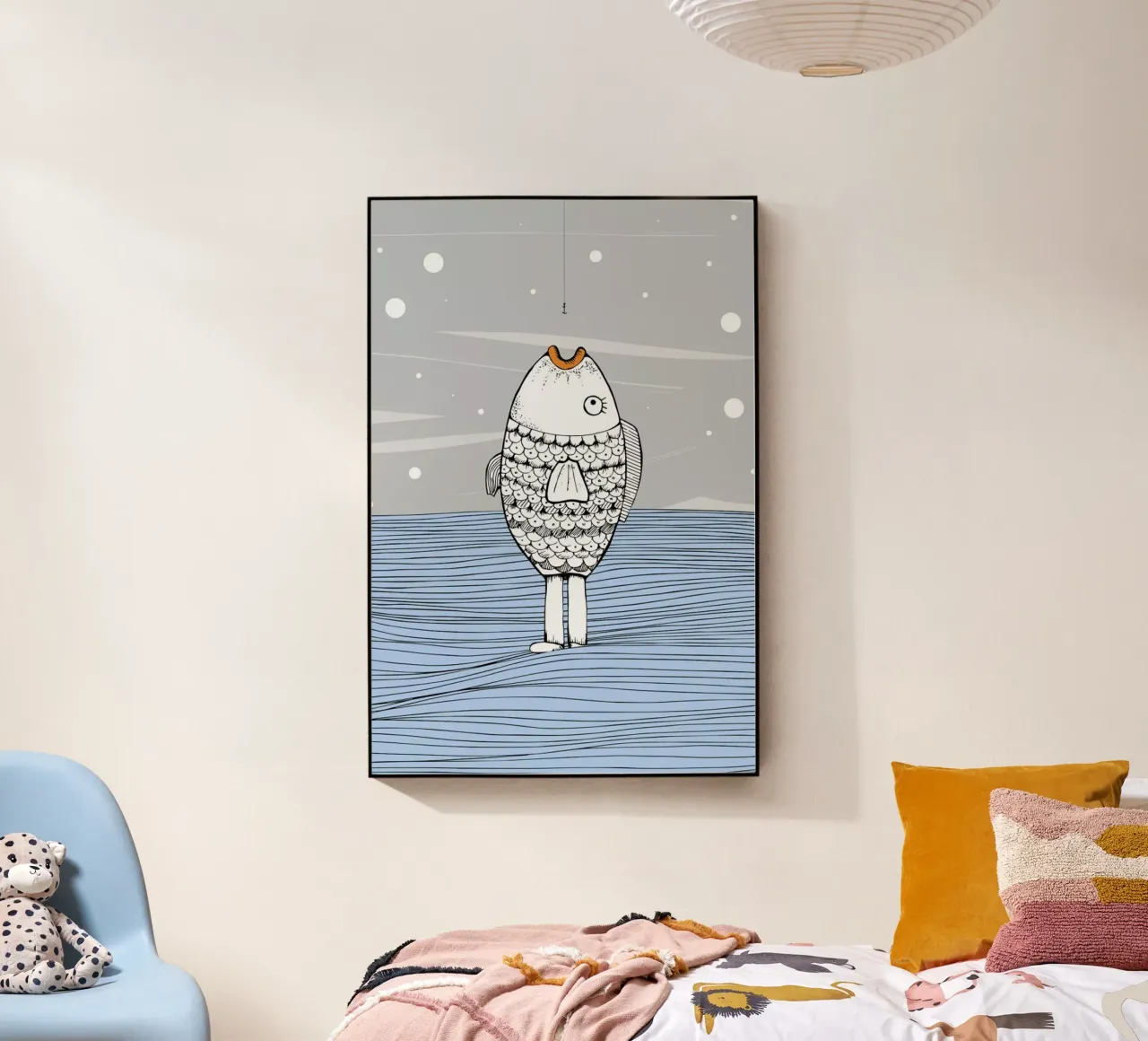 Catch The Fishman plexiglass da Waltraud Rieken