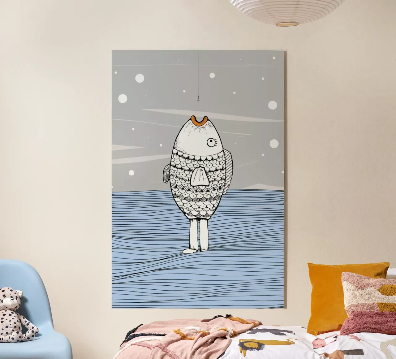 Catch The Fishman plexiglass da Waltraud Rieken