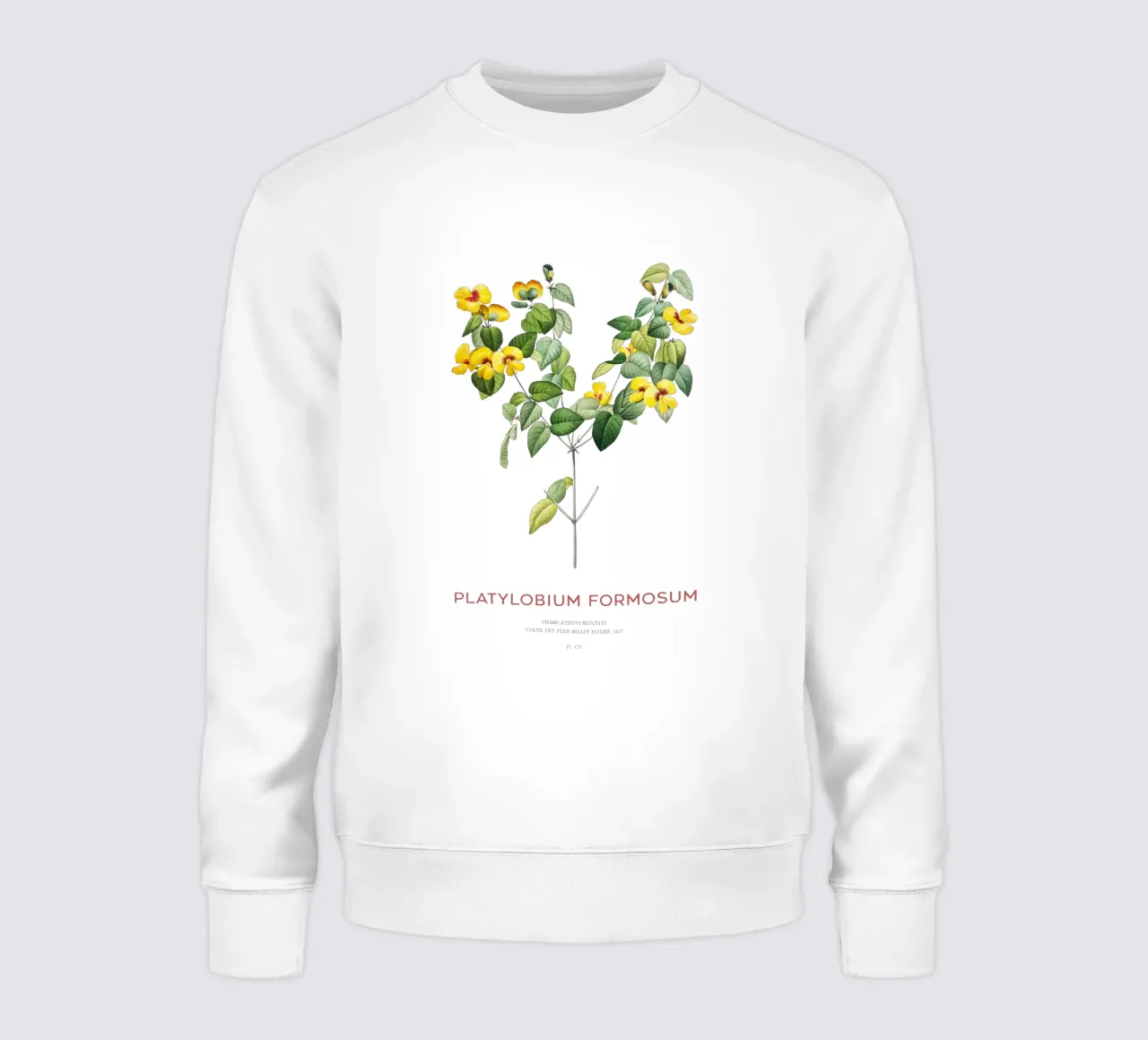 Hübsche flache Erbse oder Platylobium Formosum Pflanze Sweatshirt von Vintagrafica