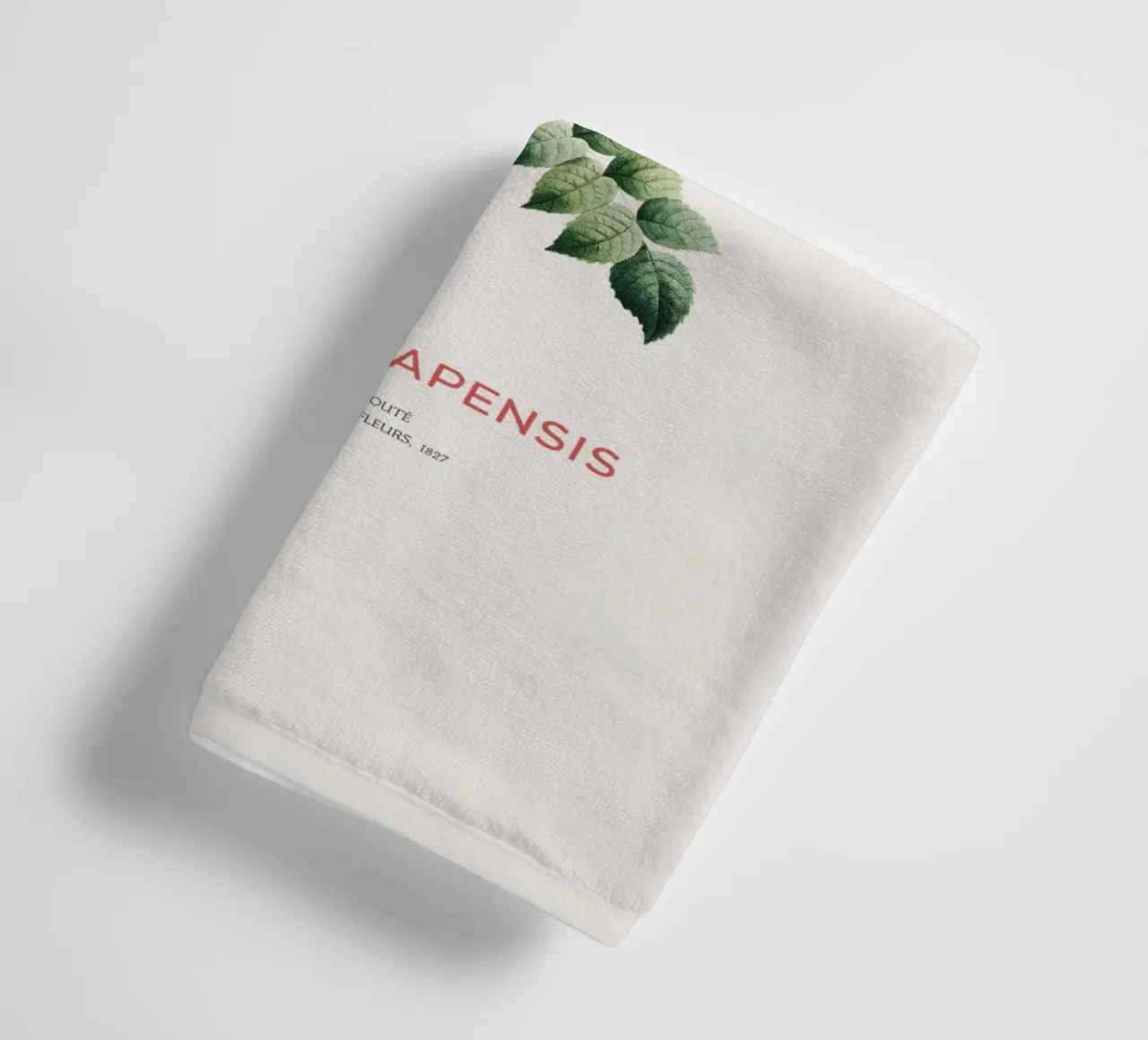 Bignonia Сapensis oder Kap-Geißblatt Handtuch von Vintagrafica