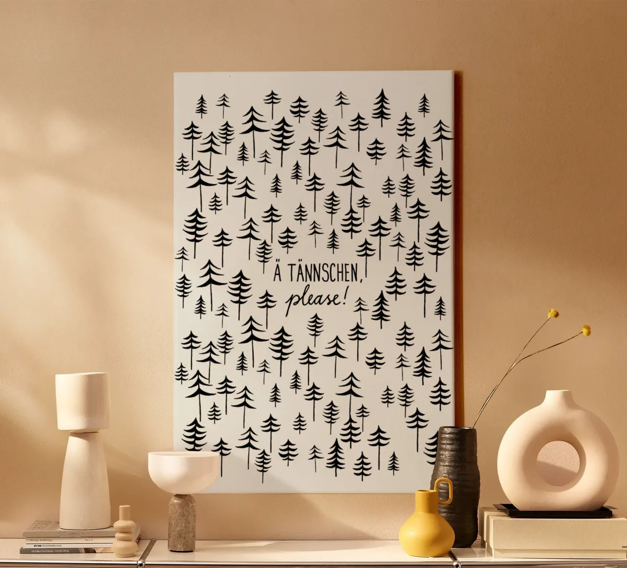 Ä Tännschen canvas met Baklijst van typealive