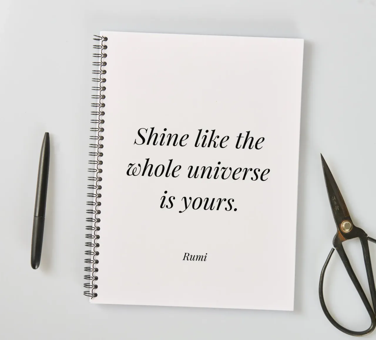 Shine like whole universe is yours Zitat Ringbuch von Paigaam Studio