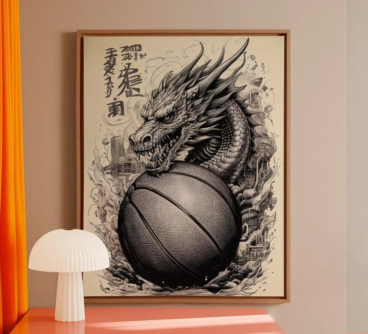 Dragon Ball 1 tela con Cornice a cassetta da tylerstudio