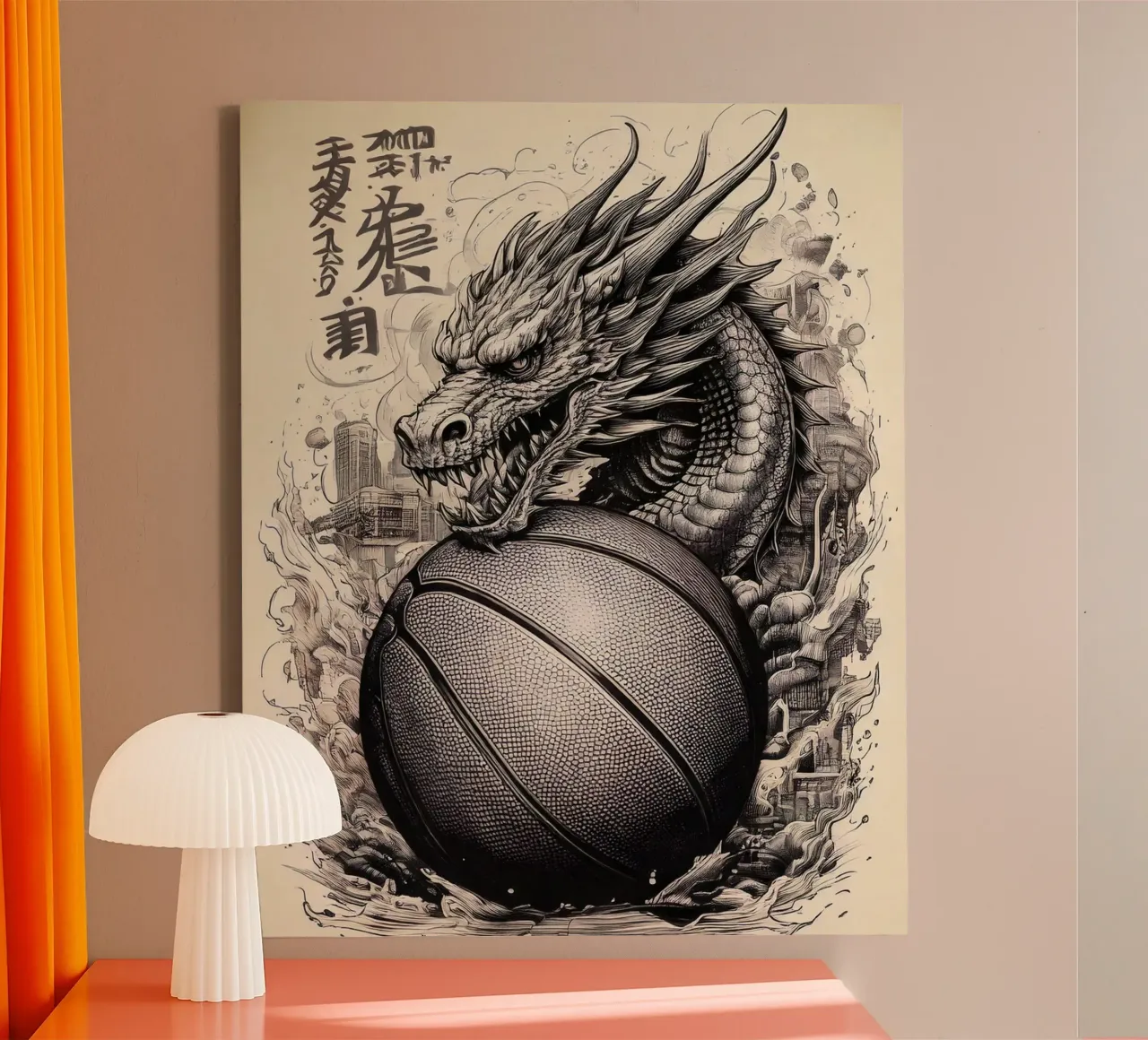 Dragon Ball 1 tela con Cornice a cassetta da tylerstudio