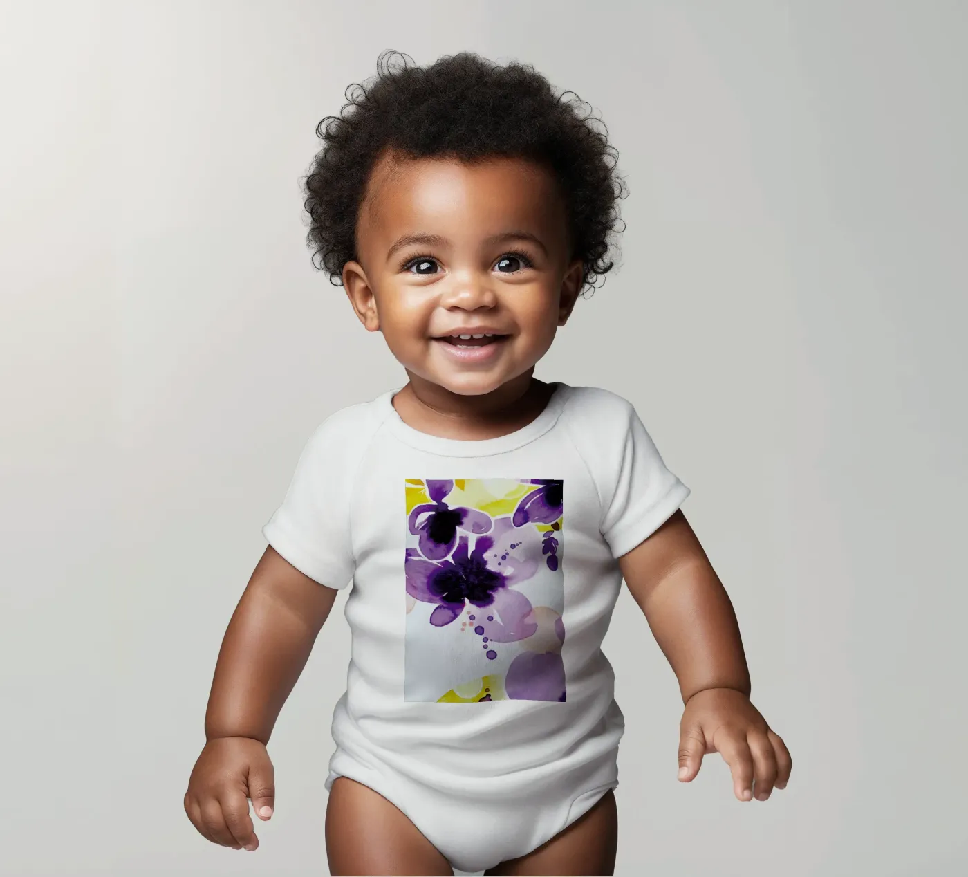 Violet Bloom body bébé de Ekaterina Koroleva
