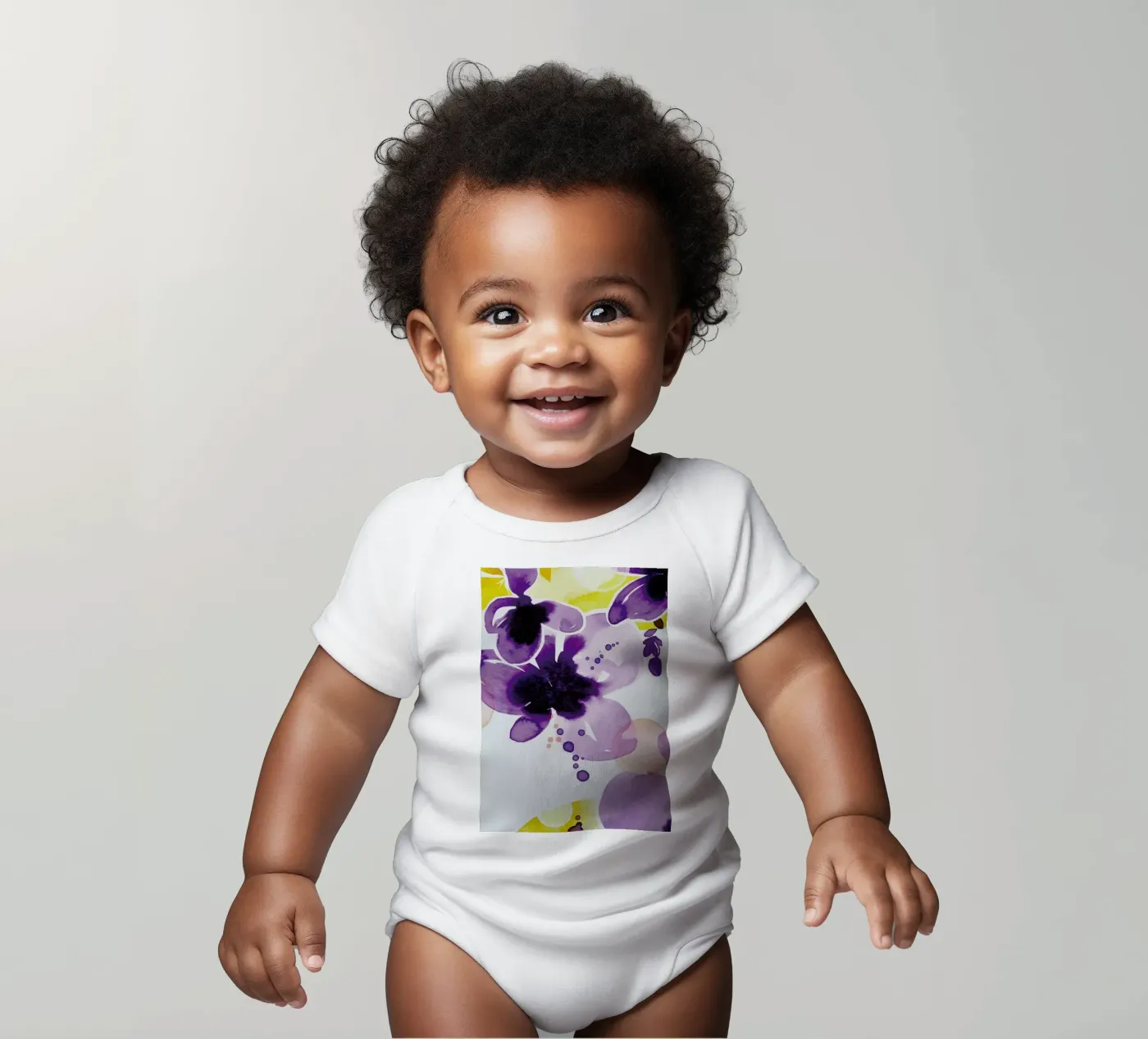 Violet Bloom body bébé de Ekaterina Koroleva