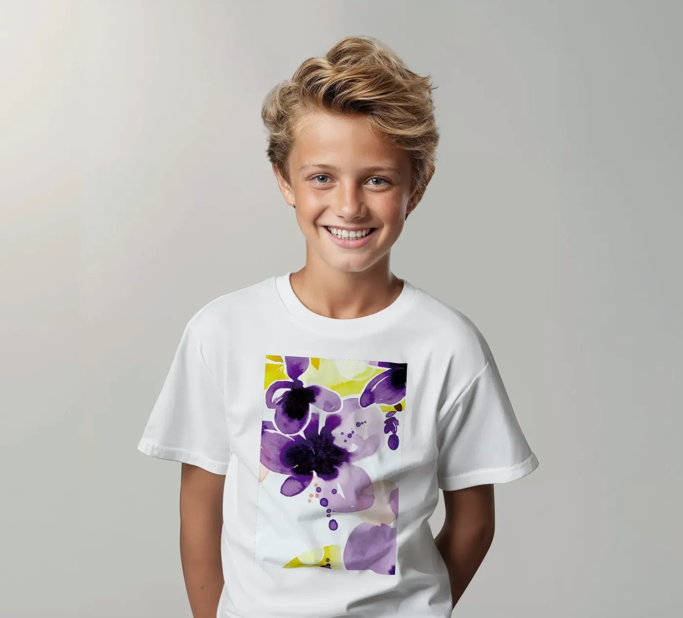 Violet Bloom t-shirt bambini da Ekaterina Koroleva