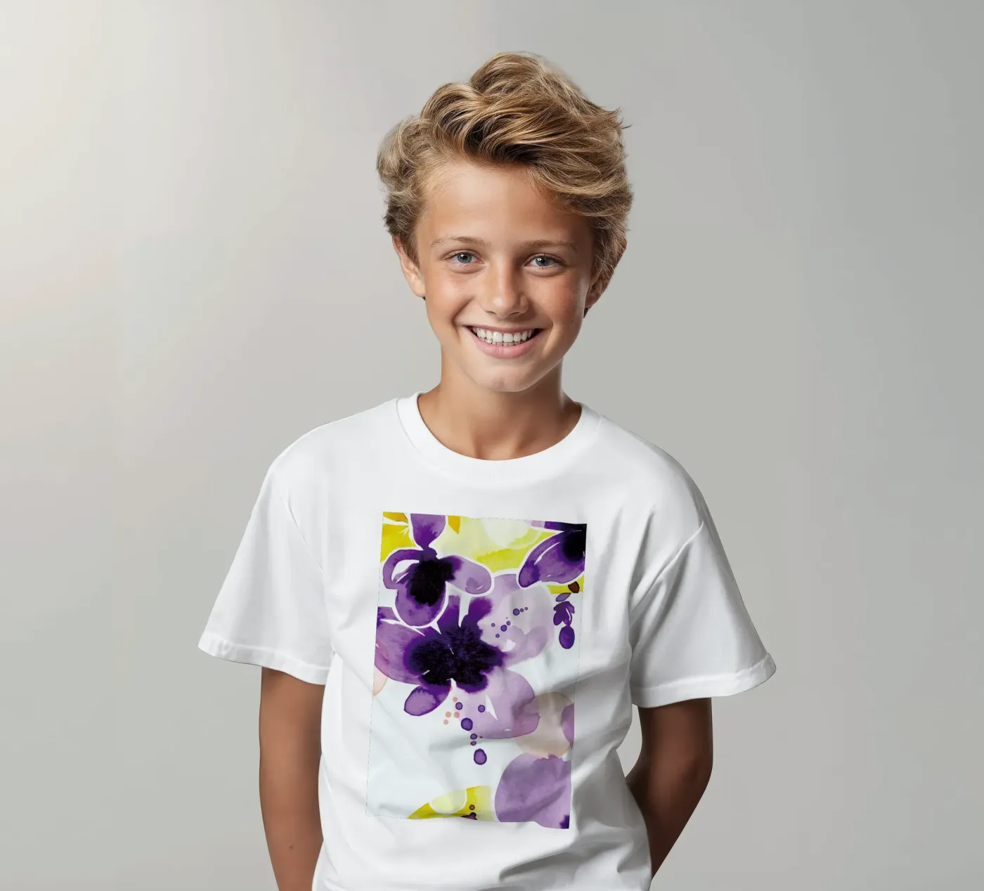 Violet Bloom t-shirt bambini da Ekaterina Koroleva