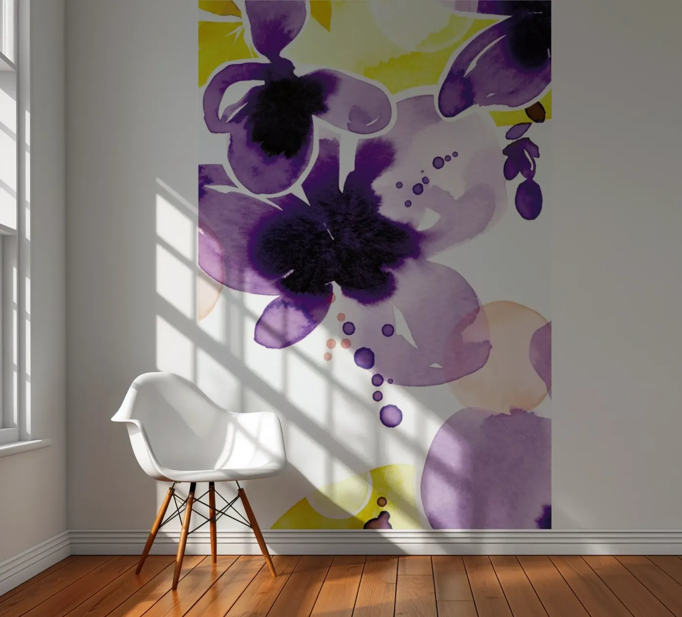 Violet Bloom fotobehang van Ekaterina Koroleva