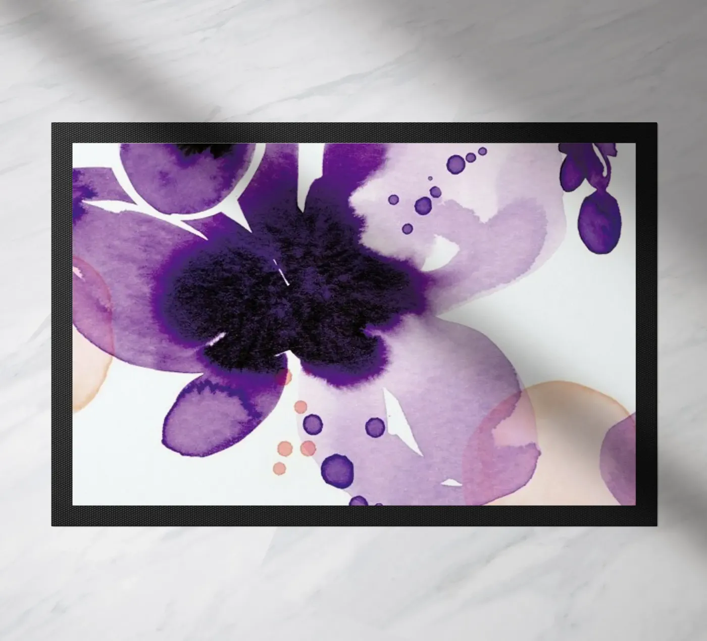 Violet Bloom deurmat van Ekaterina Koroleva