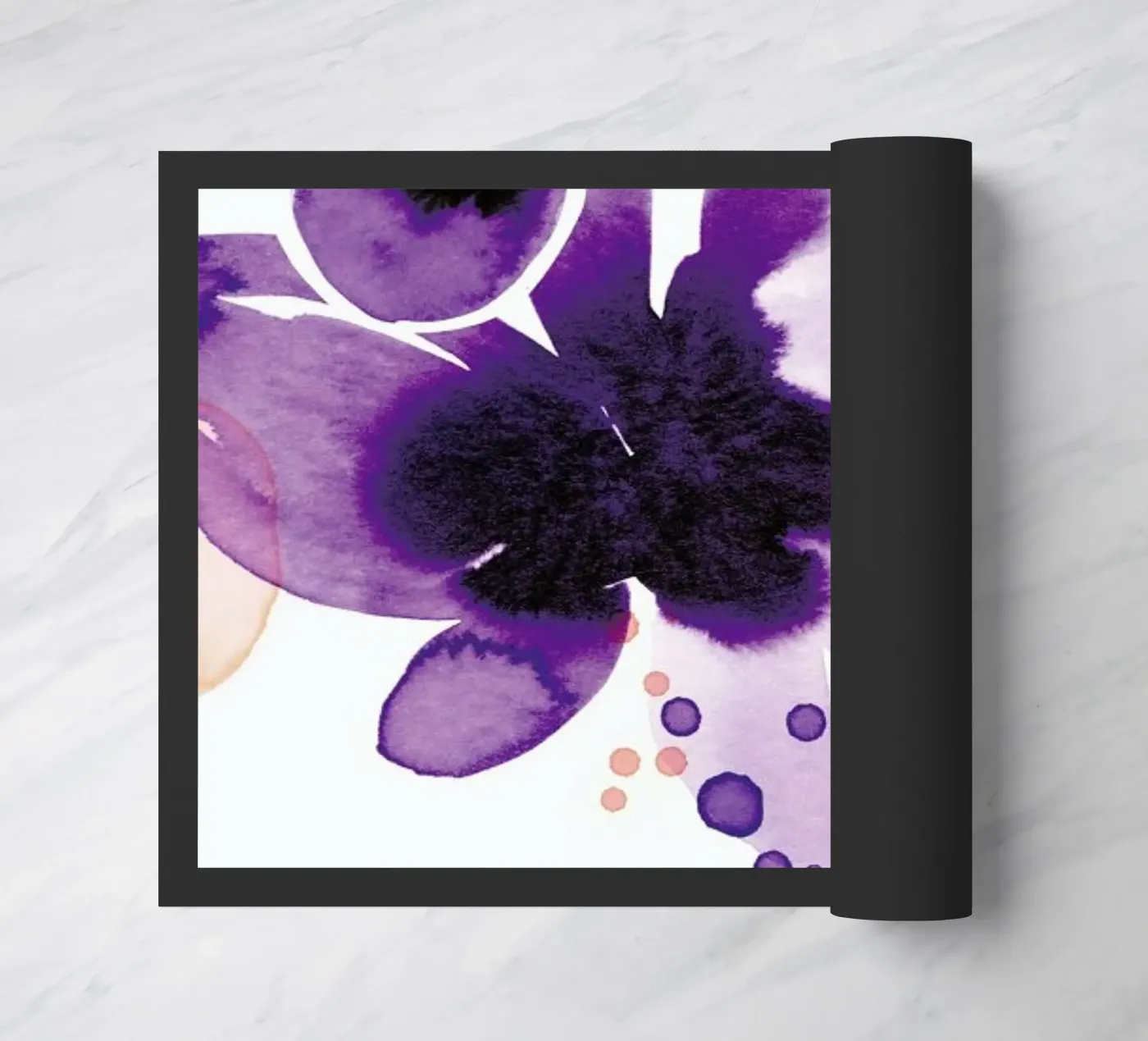 Violet Bloom deurmat van Ekaterina Koroleva