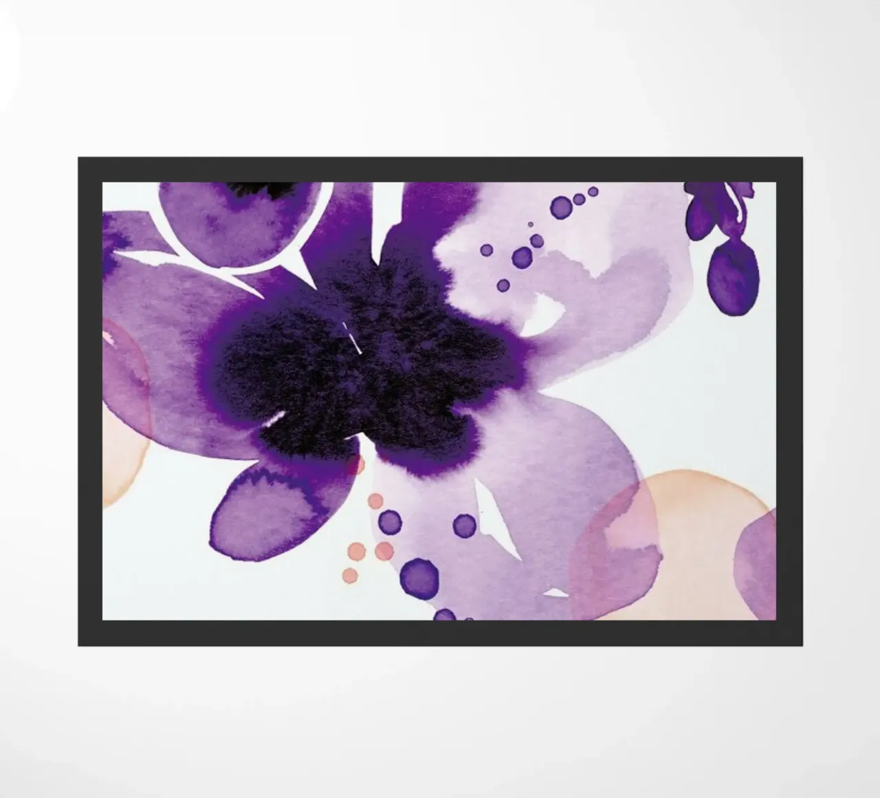 Violet Bloom Fußmatte von Ekaterina Koroleva