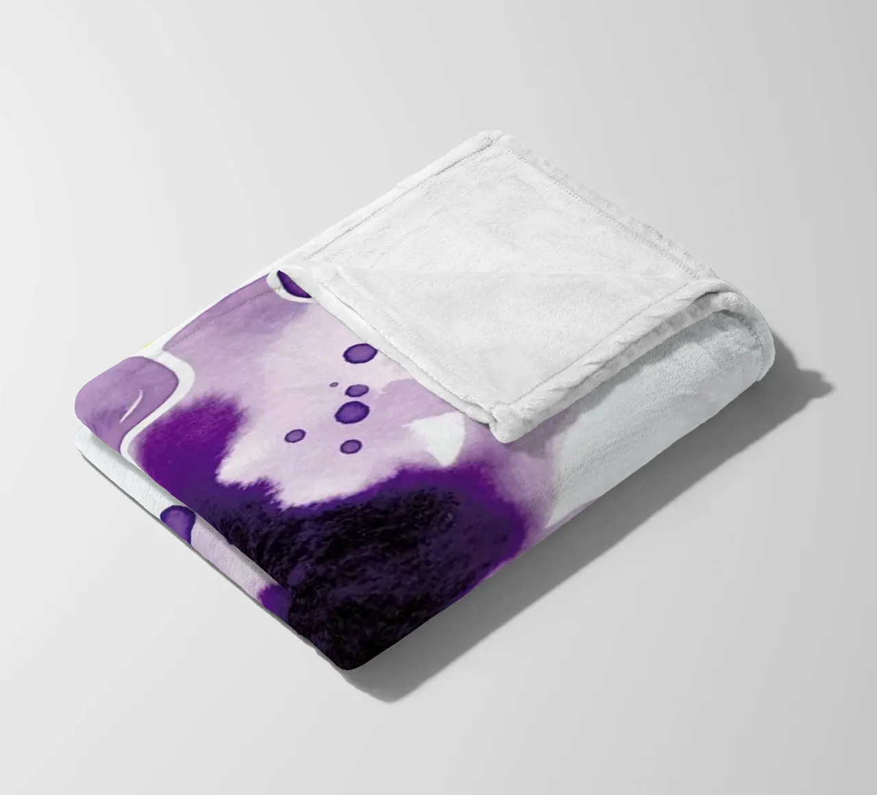 Violet Bloom Fleecedecke von Ekaterina Koroleva