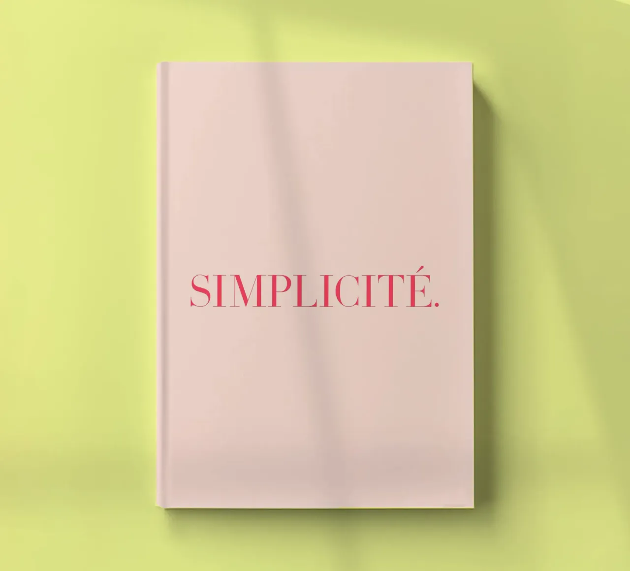 Simplicite (Peach tone) notebook by Paigaam Studio