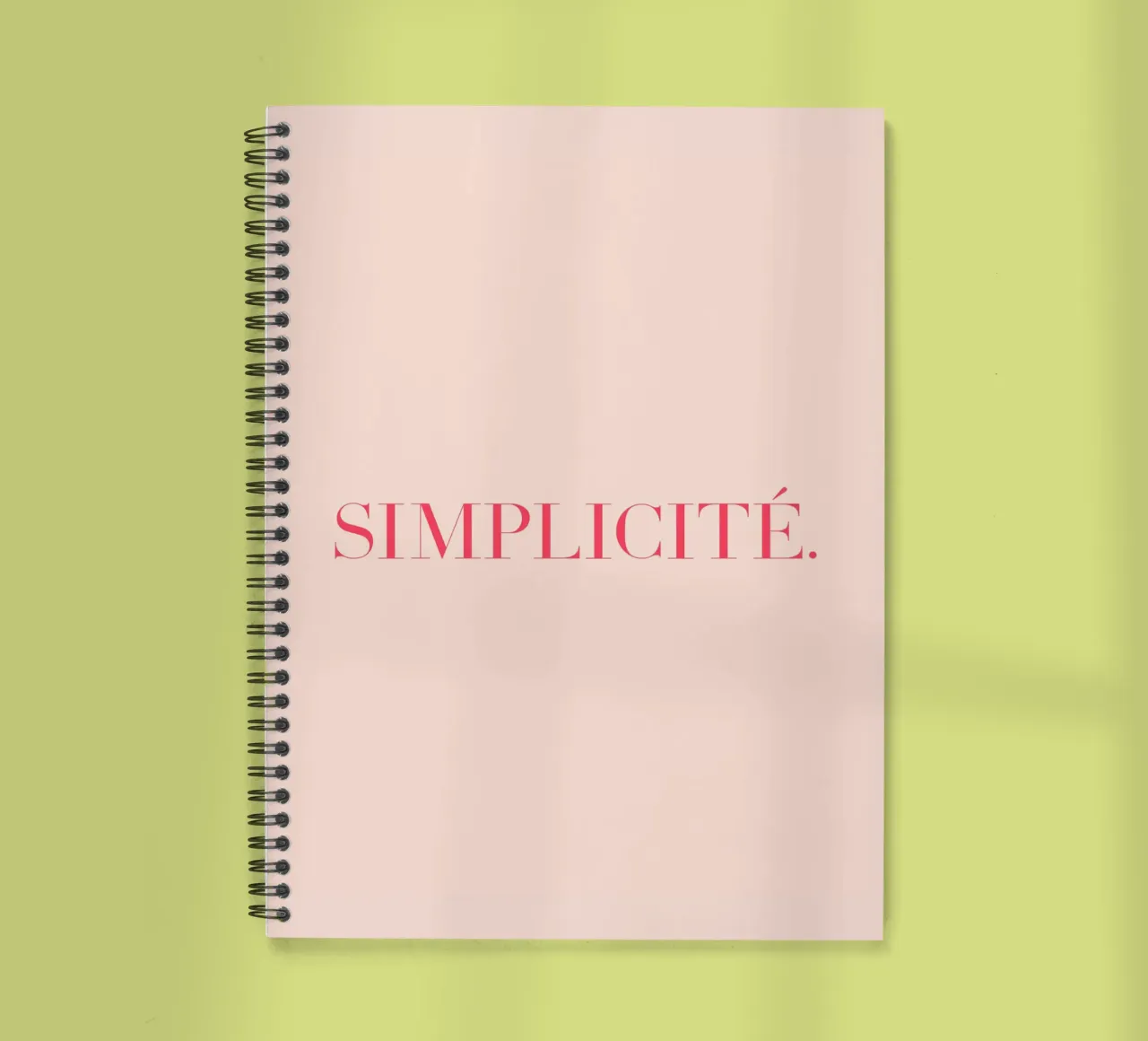 Simplicite (Peach tone) spiral notebook by Paigaam Studio