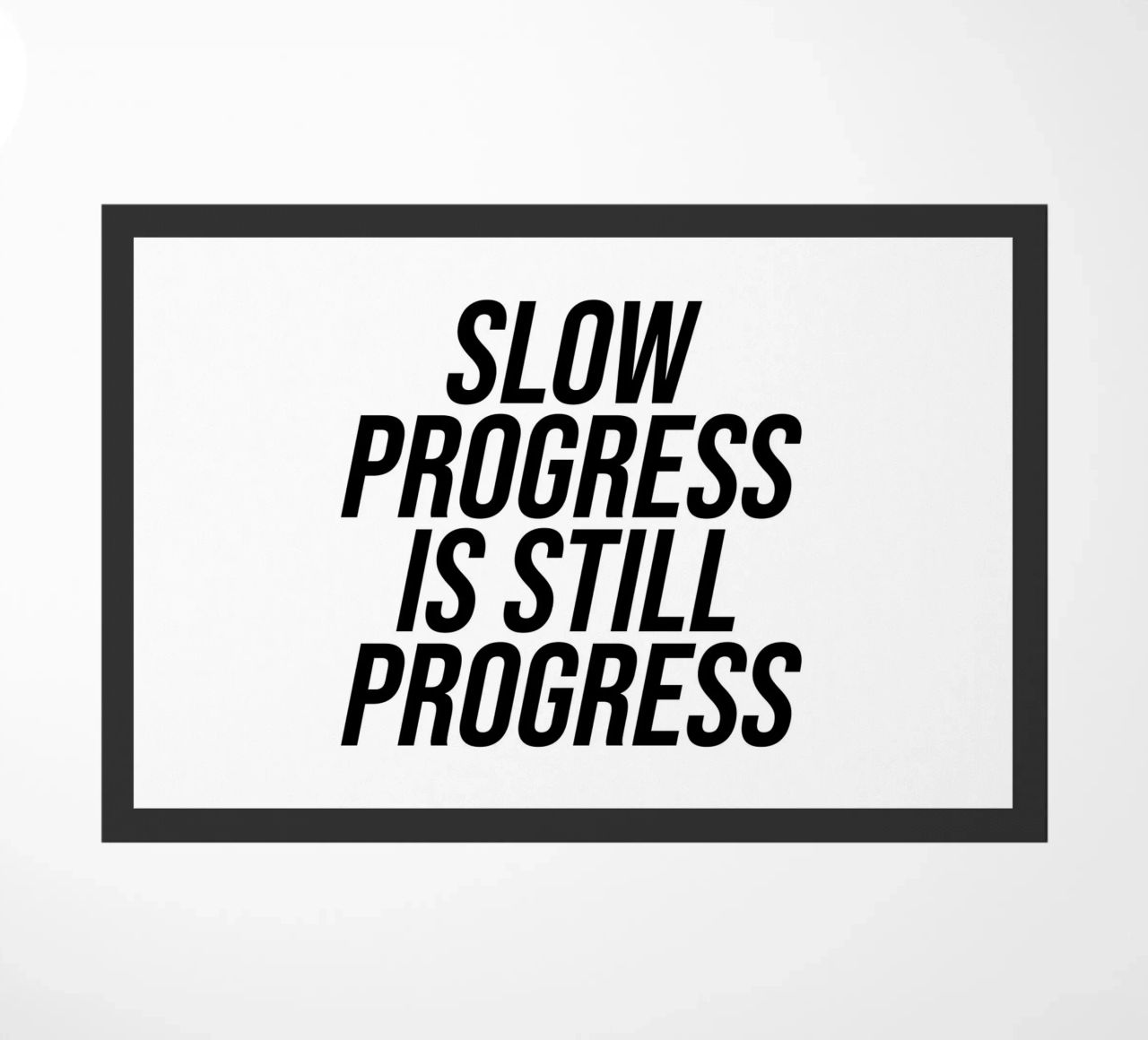 Un progresso lento è pur sempre una citazione di progresso zerbino da Paigaam Studio