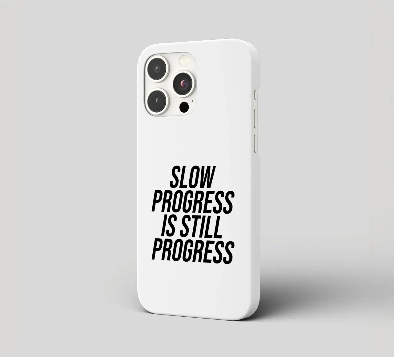 Langsamer Fortschritt ist immer noch ein Fortschritt Zitat iPhone Hülle von Paigaam Studio