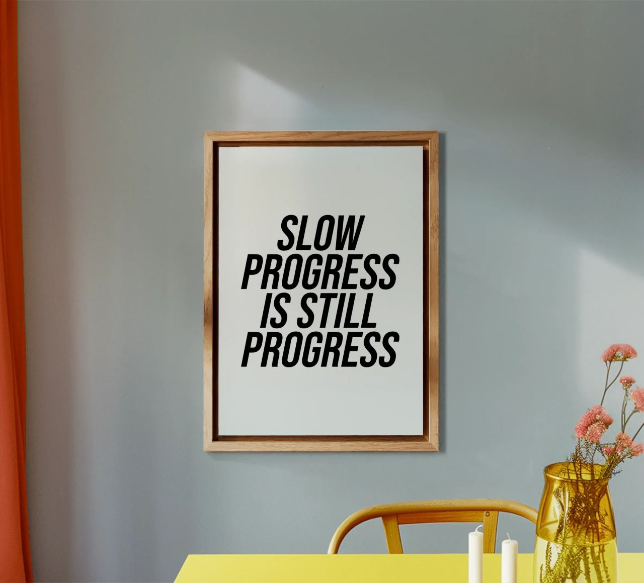 Un progresso lento è pur sempre una citazione di progresso alluminio dibond da Paigaam Studio