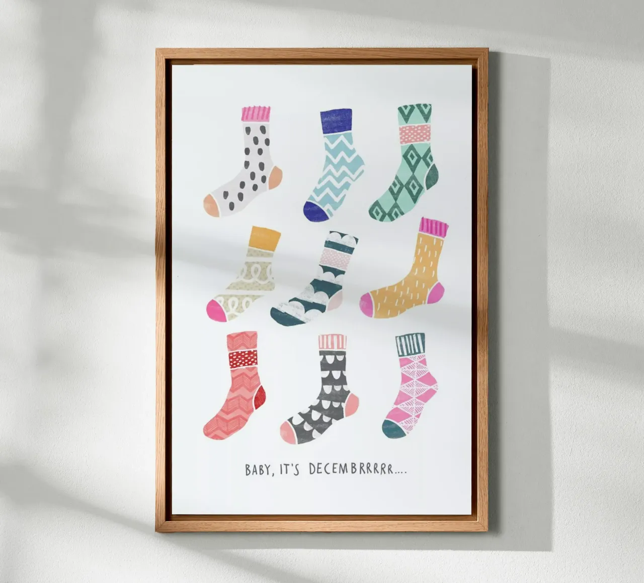 Cold Outside No. 1 tela con Cornice a cassetta da typealive