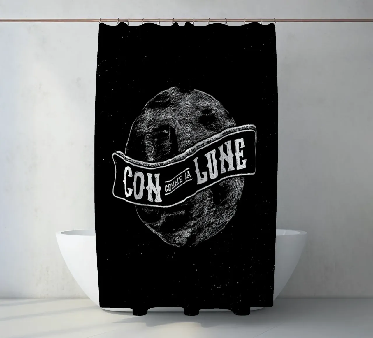 Con comme la lune tenda da doccia da JONATTEND