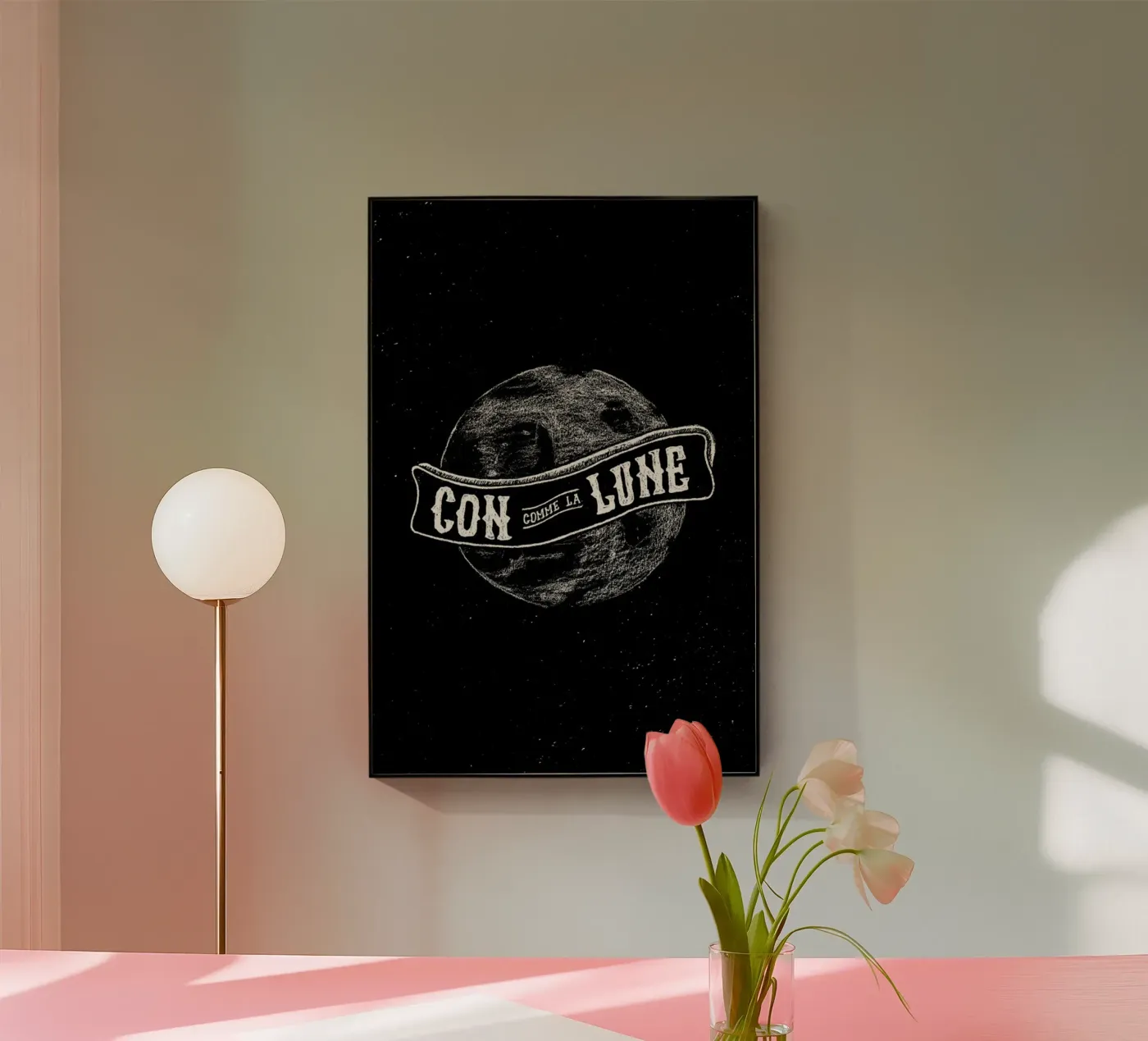 Con comme la lune plexiglas de JONATTEND