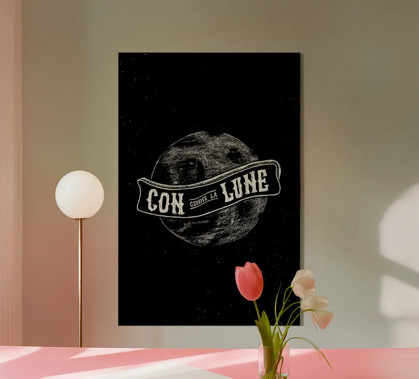 Con comme la lune plexiglass da JONATTEND