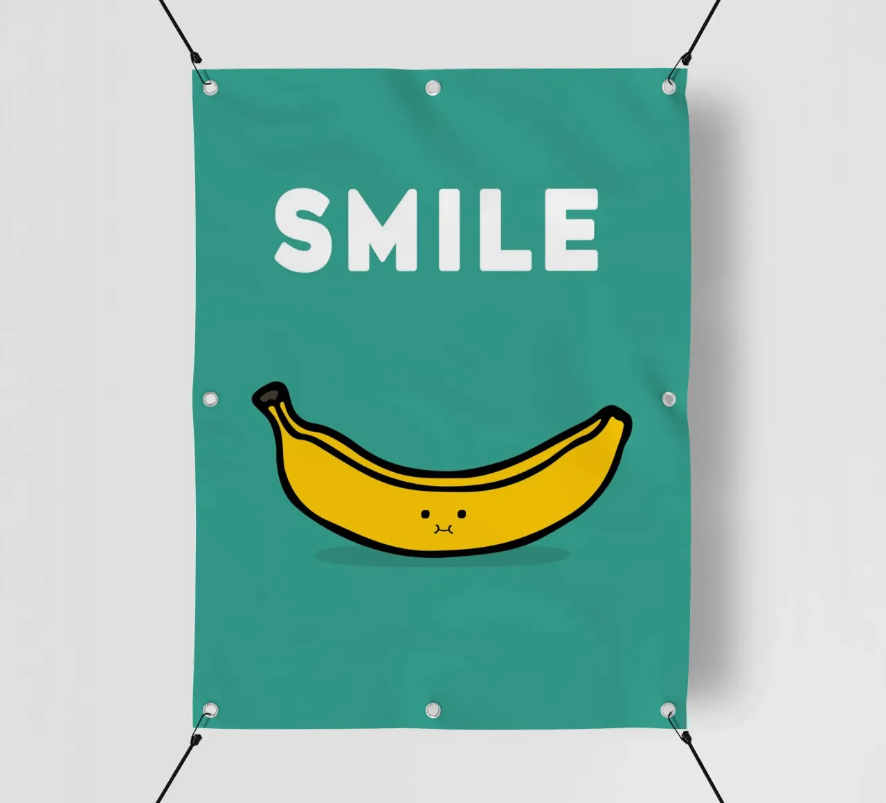Banana Smile telo in pvc da Nando Art