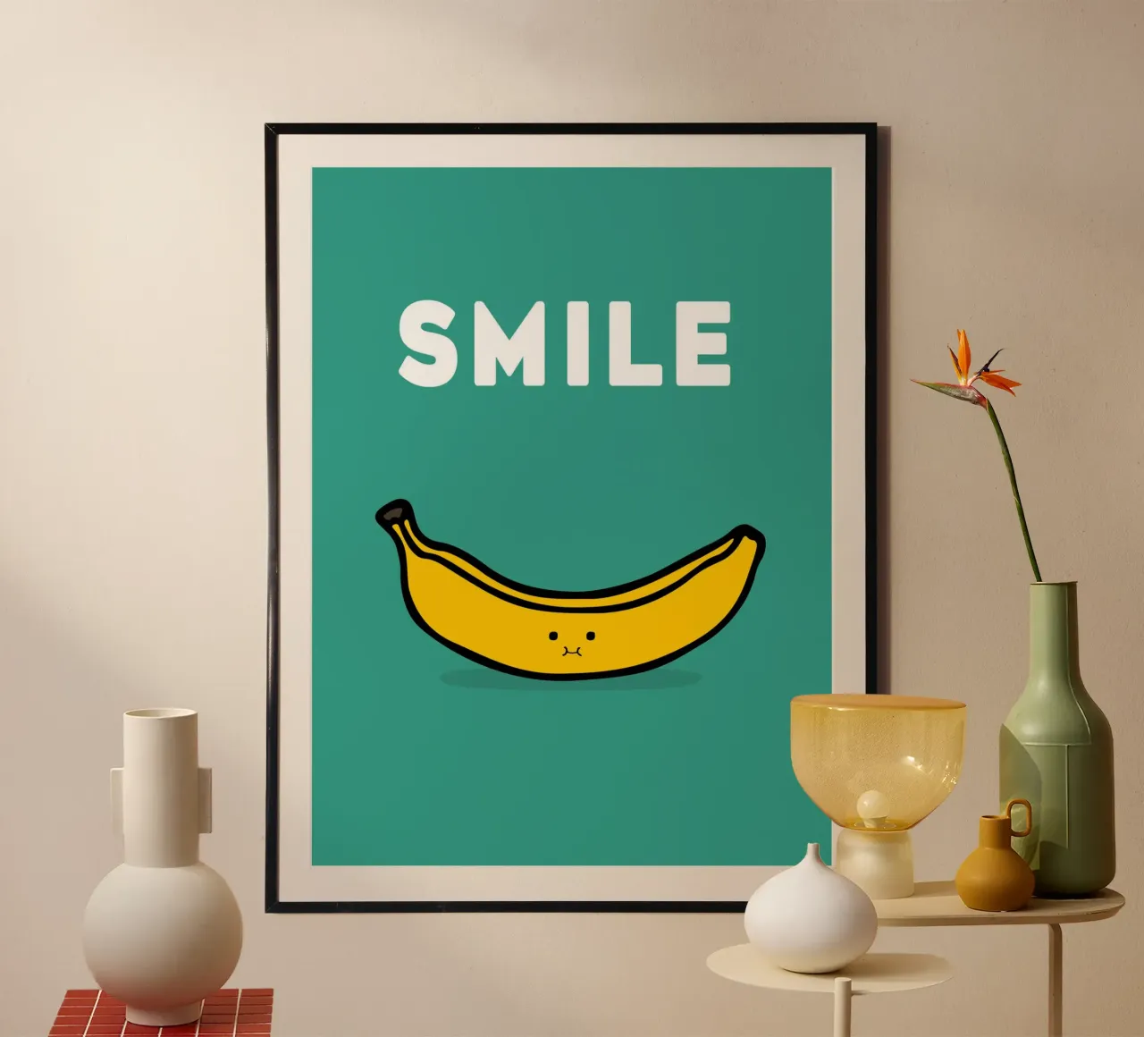 Banana Smile carta hahnemühle da Nando Art