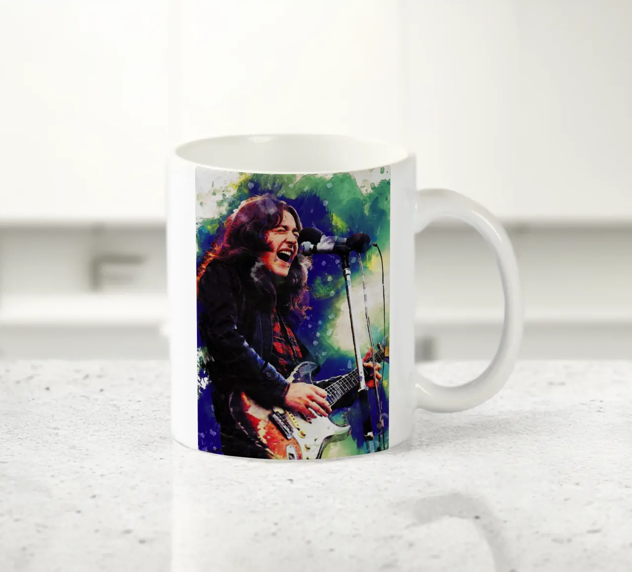 Sbaffo di William Rory Gallagher tazza in ceramica da Gunawan Rb