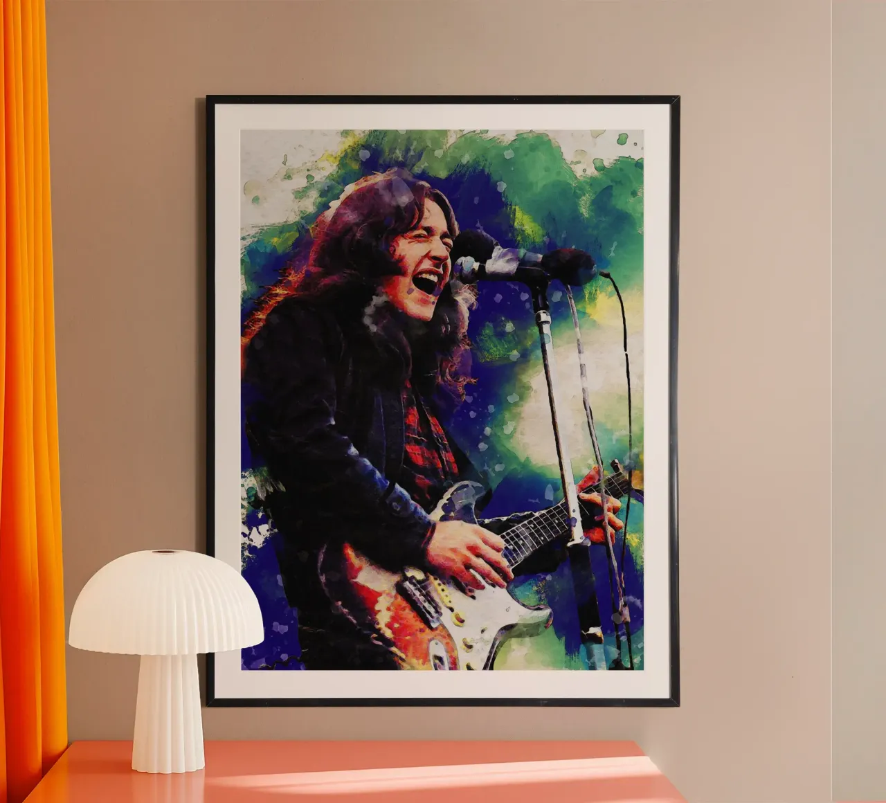 Sbaffo di William Rory Gallagher carta hahnemühle da Gunawan Rb