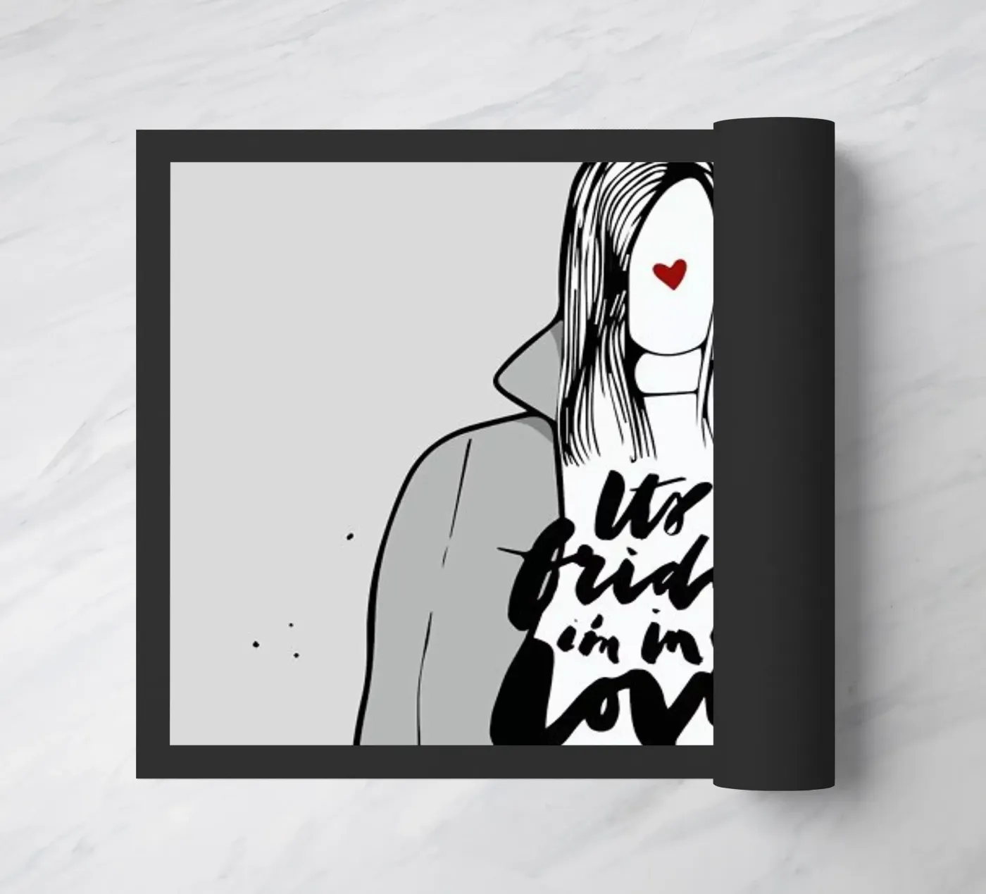 She Loves Friday doormat by Waltraud Rieken