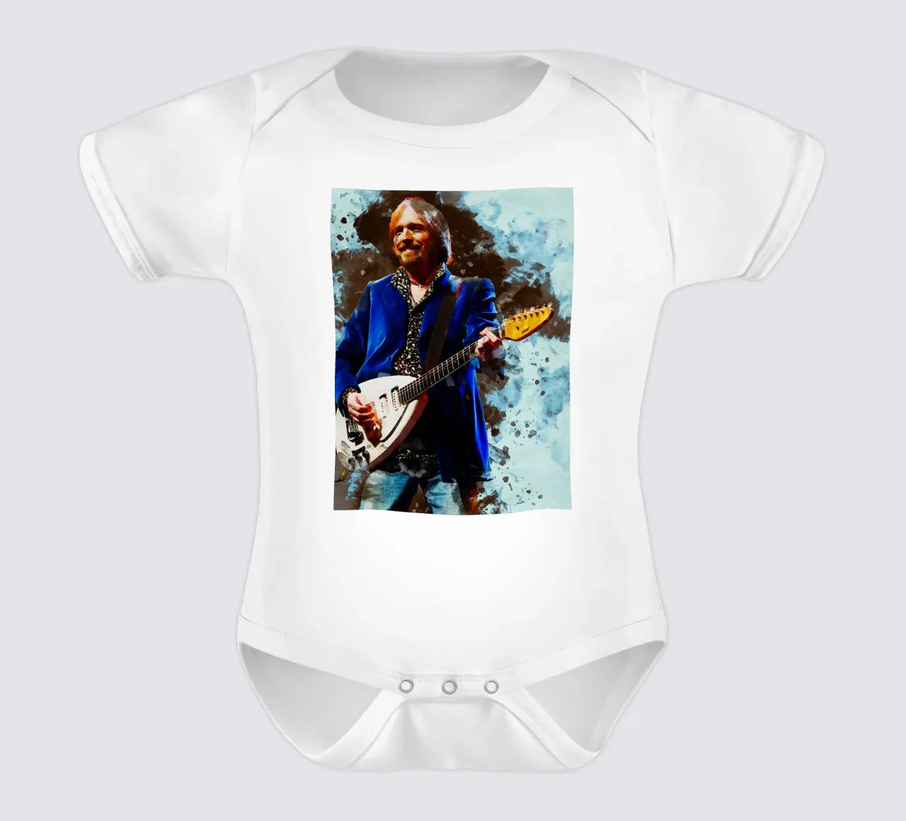 Smudge Tom Petty babyrompertje korte mouwen van Gunawan Rb