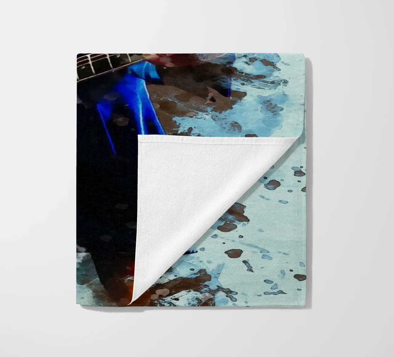 Smudge Tom Petty beach towel by Gunawan Rb