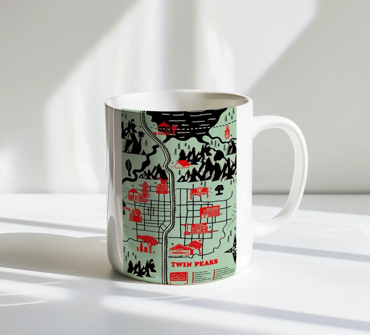 Twin Peaks tazza in ceramica da Róbert Farkas