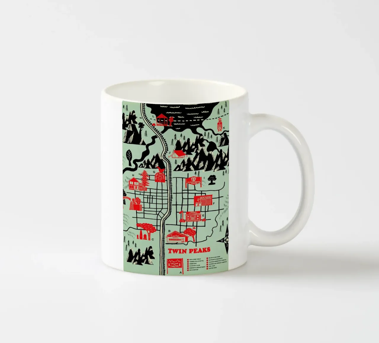 Twin Peaks tazza in ceramica da Róbert Farkas