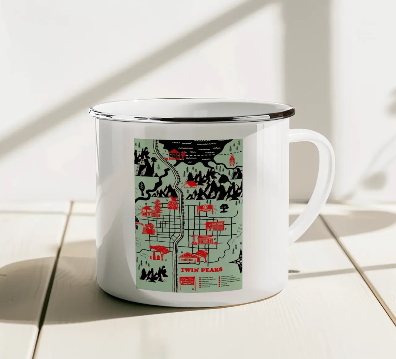 Twin Peaks tazza in smalto da Róbert Farkas