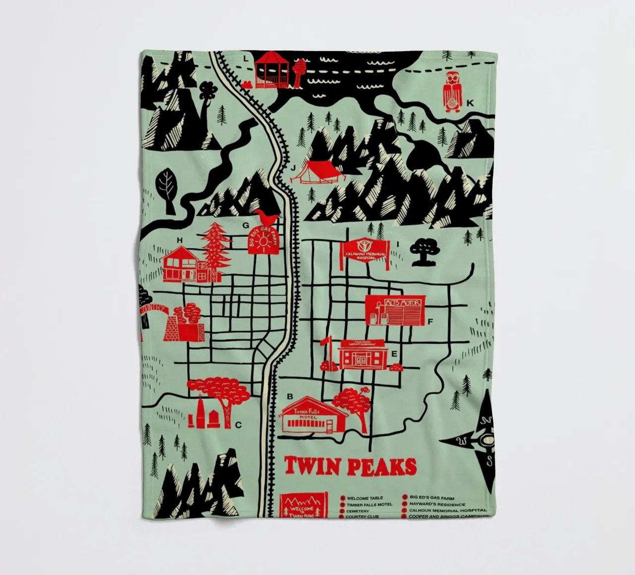 Twin Peaks coperta in pile da Róbert Farkas