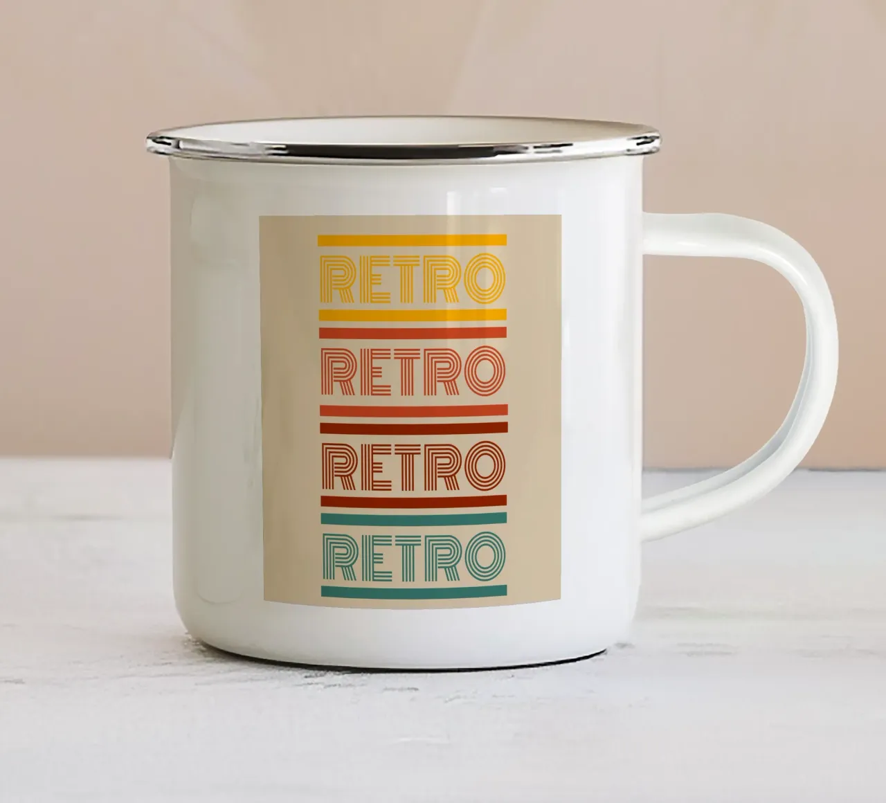 Daily Vintage Style tazza in smalto da Dreamer10