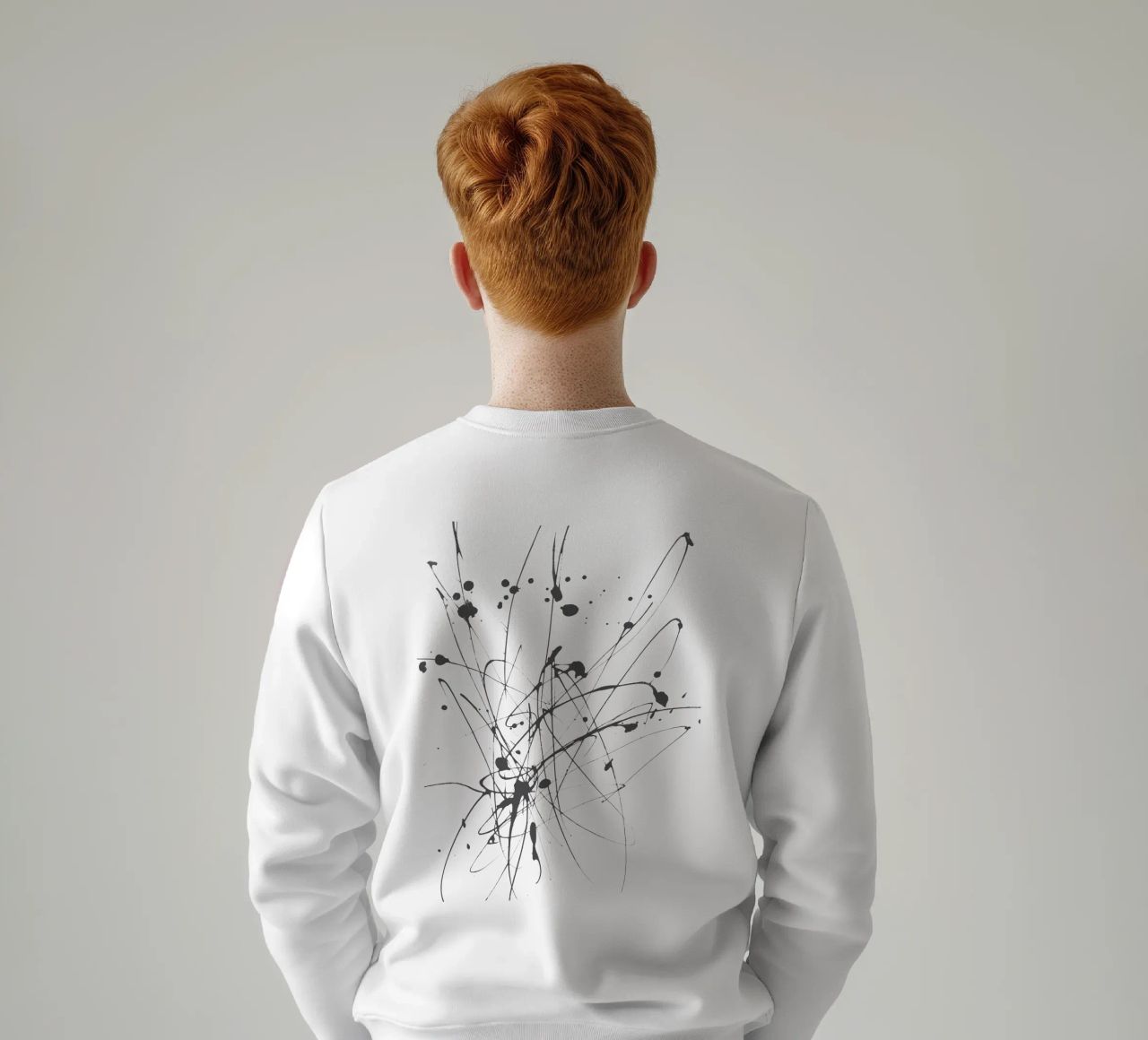 Creatività esplosiva - Composizione astratta di linee felpa da Kunst und Kontrast