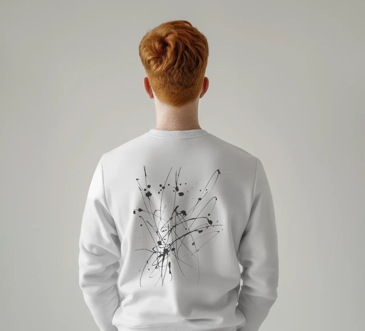 Creatività esplosiva - Composizione astratta di linee felpa da Kunst und Kontrast