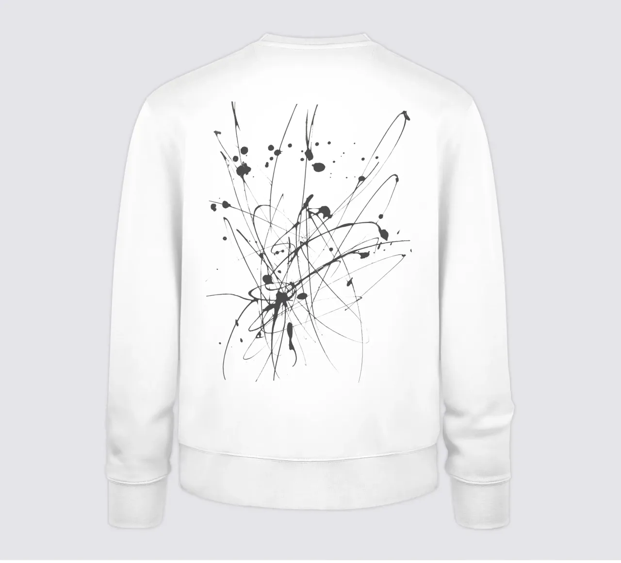 Creatividad explosiva - Composición lineal abstracta sudadera de Kunst und Kontrast