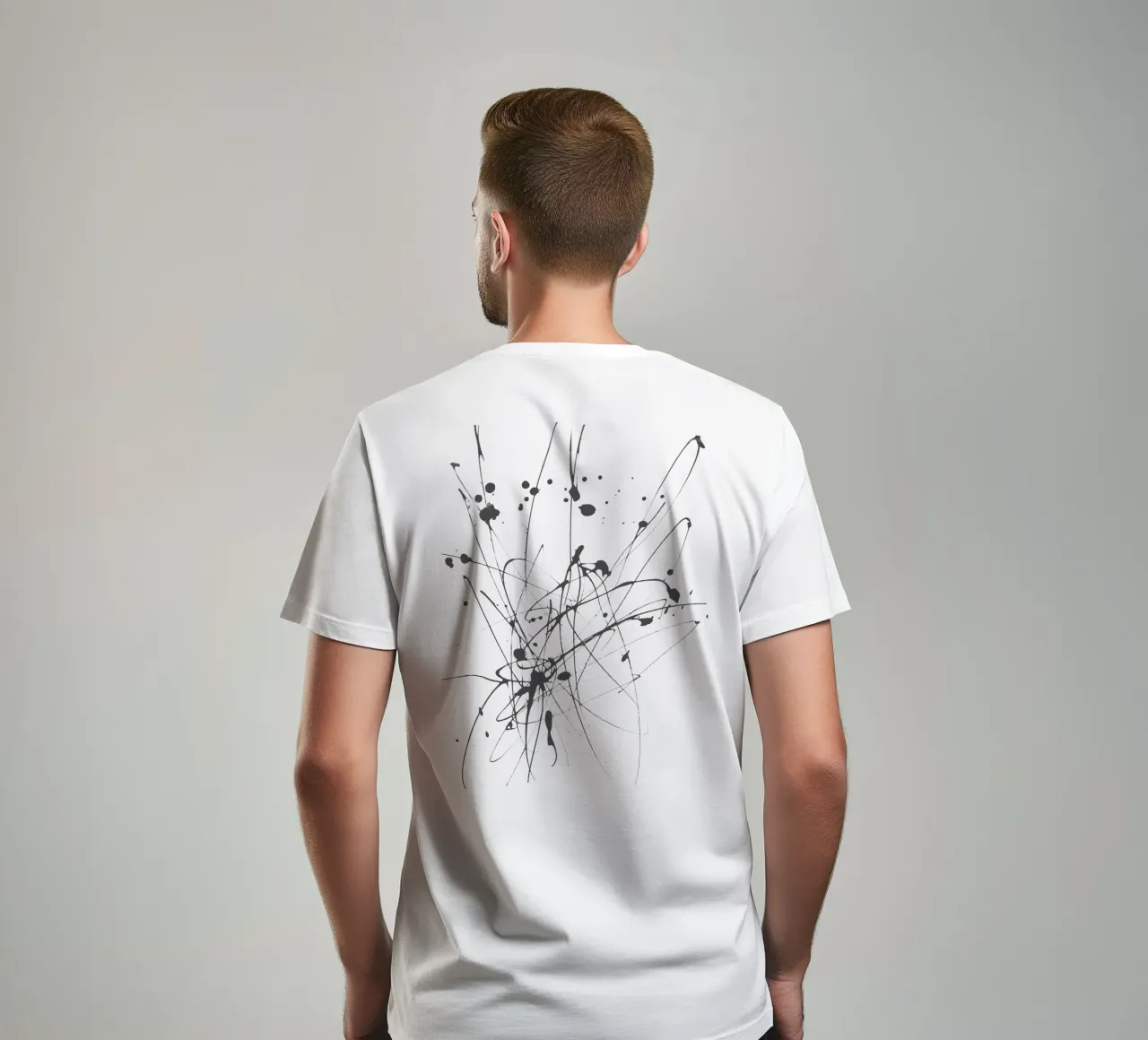 Creatività esplosiva - Composizione astratta di linee t-shirt da Kunst und Kontrast