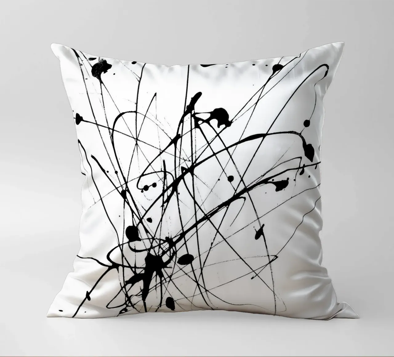 Creatività esplosiva - Composizione astratta di linee cuscino da Kunst und Kontrast