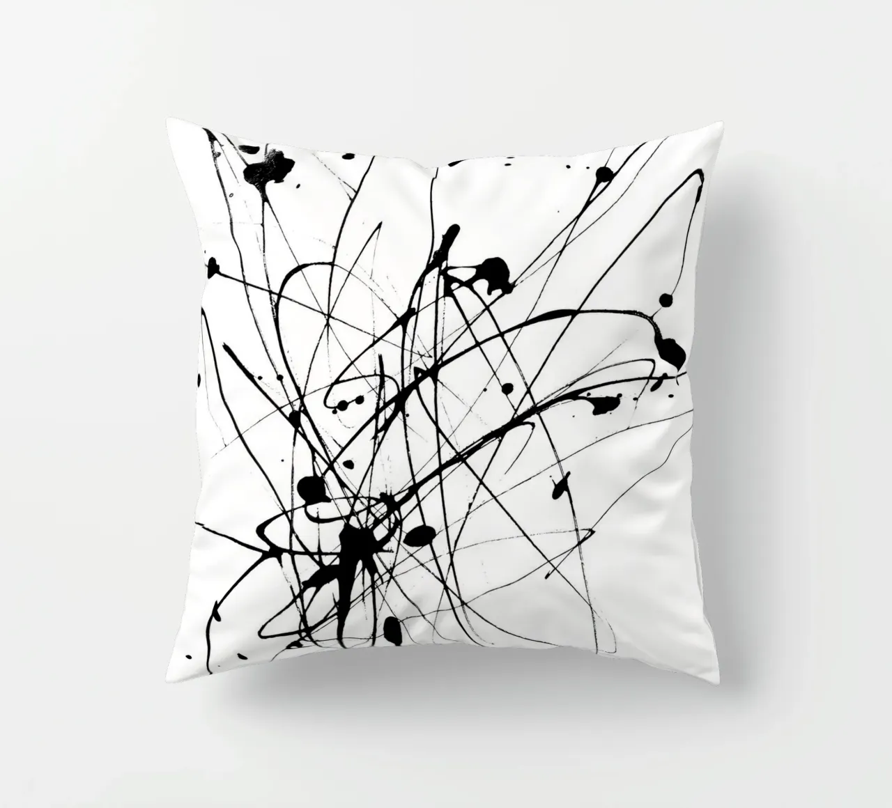 Creatividad explosiva - Composición lineal abstracta cojín de Kunst und Kontrast