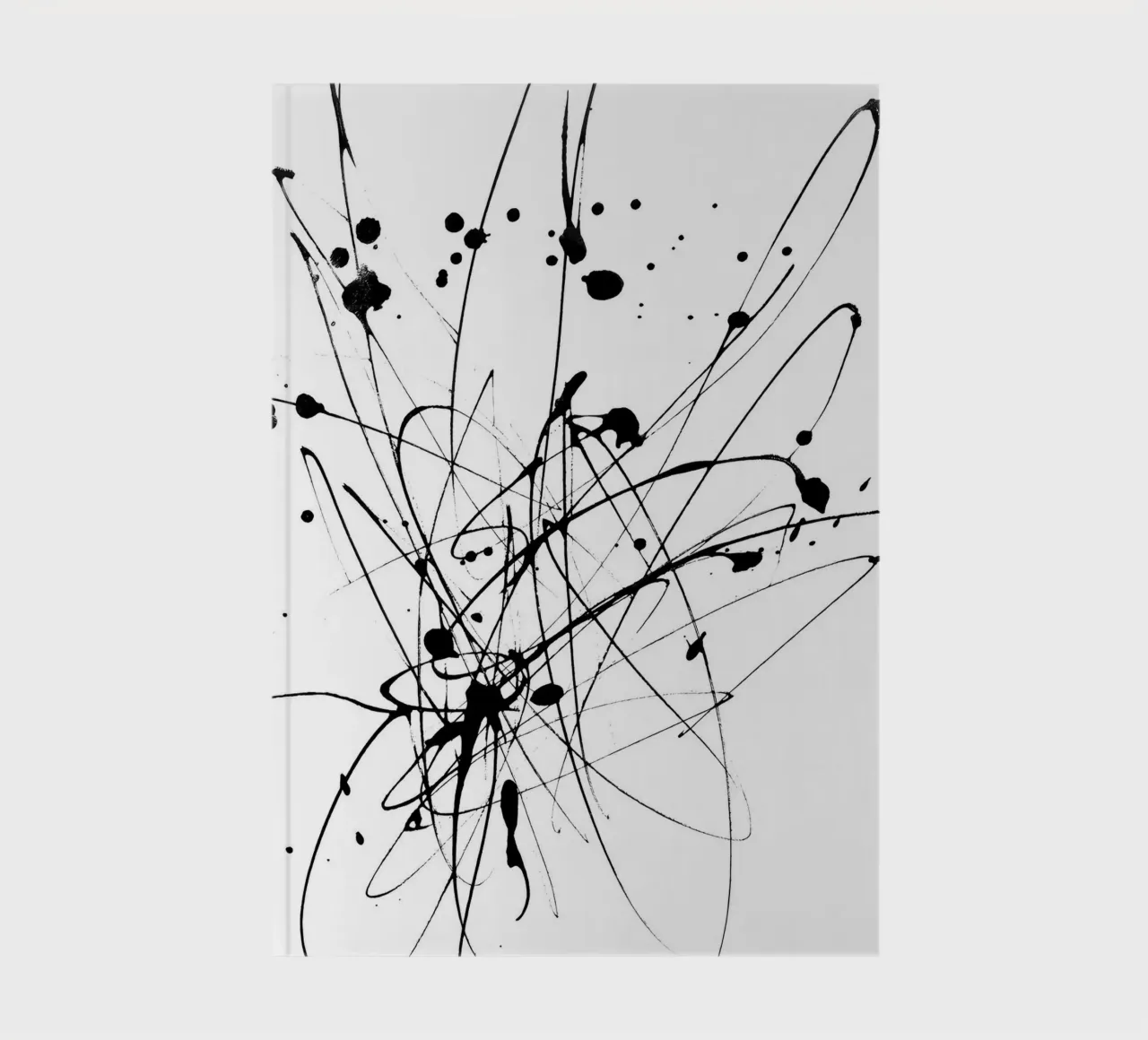 Créativité explosive - Composition de lignes abstraites carnet de notes de Kunst und Kontrast