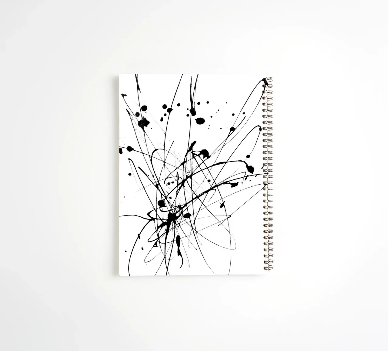 Explosive creativity - Abstract line composition spiral notebook by Kunst und Kontrast
