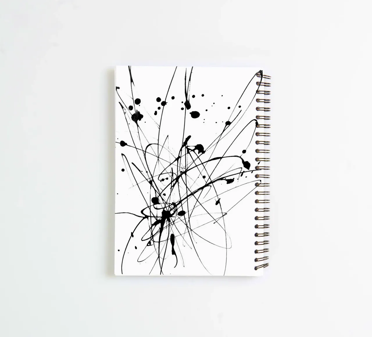 Explosive creativity - Abstract line composition spiral notebook by Kunst und Kontrast