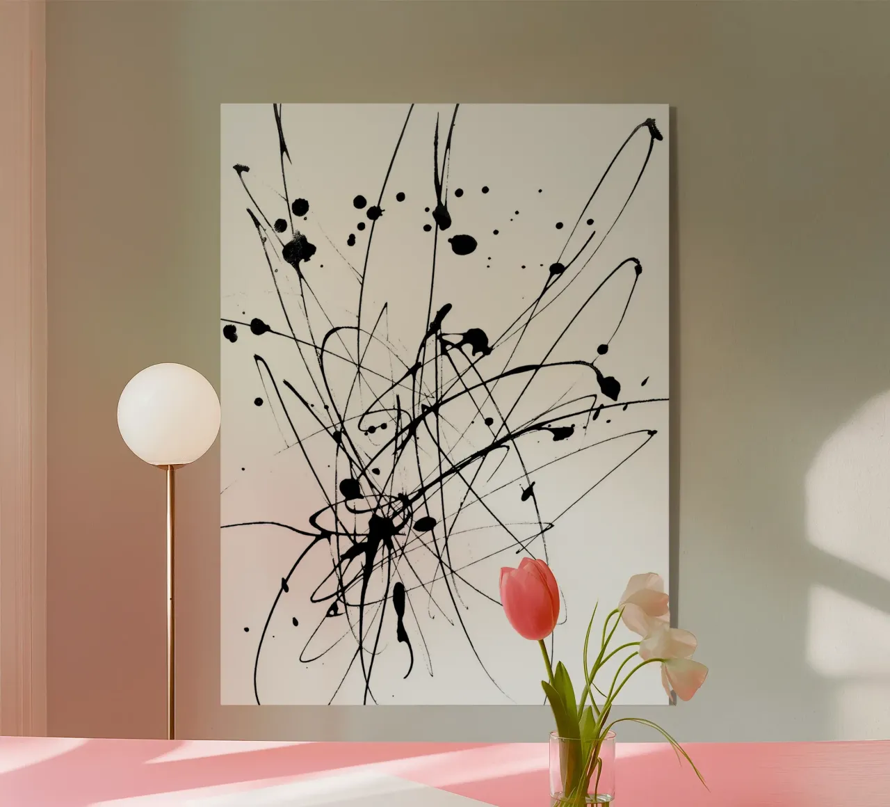 Creatività esplosiva - Composizione astratta di linee plexiglass da Kunst und Kontrast